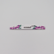 Λίμα Νυχιών Διπλής Όψης Flower Purple 180/240 Μισοφέγγαρο