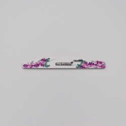 Λίμα Νυχιών Διπλής Όψης Flower Purple 180/240 Μισοφέγγαρο