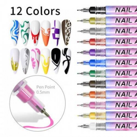 Νail Graffiti pen nail art GlobalNail 0.5mm