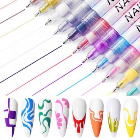 Νail Graffiti pen nail art GlobalNail 0.5mm