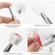 Μεταλλική Λαβή με Σφουγγαράκια για Όμπρε nail art
