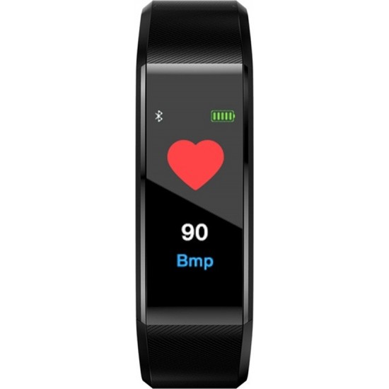 Smart band fitness tracker 115Plus Μαύρο