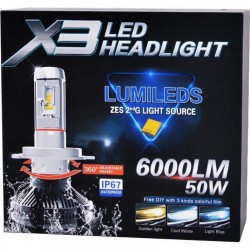 AUTOLINE H4 LED SYSTEM X3 1860 SMD 9-32V 2ΤΜΧ AM-9006