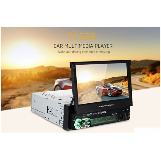 Αναδιπλούμενη οθόνη αφής 1din multimedia player BT FM USB SD MP5 Player AM-ANA365