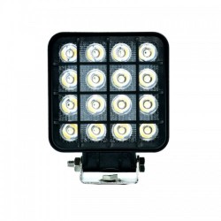 Led προβολέας τετράγωνος 48w 12-32v 30° με πλέγμα 1τμχ AM-LED0111