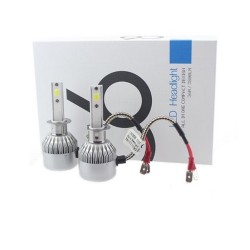 Φώτα LED αυτοκινήτου σετ H1 36w 9-30V C6 6000Κ ψυχρό χρώμα AM-LED227