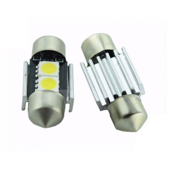 Led Λάμπα 31mm 12v CANBUS 2led-σετ 2τμχ AM-LED235