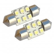 Led Λάμπα 31mm 12v CANBUS 6led-σετ 2τμχ AM-LED236