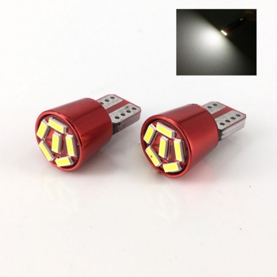 Led Ψείρες Τ10 6 smd CanBus Ψυχρό Λευκό 2τμχ AM-LEDA99