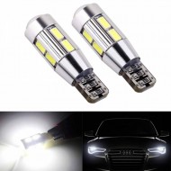 Led ψείρες λευκές T10 Rolinger Canbus 10smd led 12v - σετ 2τμχ AM-LEDR99