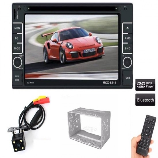 Οθόνη Αφής LCD 2 DIN 6,2" Dvd/Cd Bluetooth AM-MCX6211