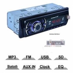 Ράδιο USB Bluetooth AUX-MP3-FM-USB-SD Card με κοντρόλ AM-RADY76