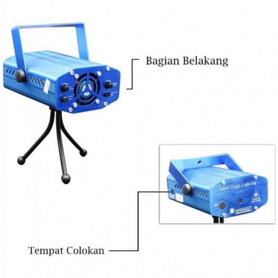 ΦΩΤΟΡΥΘΜΙΚΟ ΜΙΝΙ LASER PROJECTOR STAGE FO-YX-6G