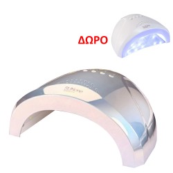 Offer 05 I SUN ONE 48W Μεταλλικό φουρνάκι νυχιών UV LED + ΔΩΡΟ Επαγγελματικό Φουρνάκι Νυχιών Sun One Λευκό