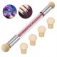 NAIL BRUSH OMBRE SPONGE ART TOOL - ΠΙΝΕΛΟ ΝΥΧΙΩΝ ΜΕ 6 ΚΕΦΑΛΕΣ ΟΕΜ NY-50043-6