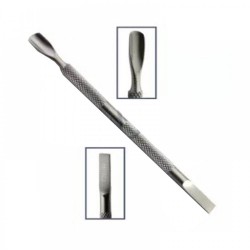 Διπλό pusher νυχιών μανικιούρ πεντικιούρ stainless steel