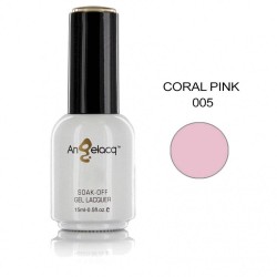 Ημιμόνιμο επαγγελματικό βερνίκι Angelacq 15 ml - Coral pink 005