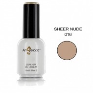 Ημιμόνιμο επαγγελματικό βερνίκι Angelacq 15 ml - Sheer nude 016
