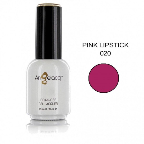 ΗΜΙΜΟΝΙΜΟ ΕΠΑΓΓΕΛΜΑΤΙΚΟ ΒΕΡΝΙΚΙ ANGELACQ 15ML - 0.5FL.OZ PINK LIPSTICK 020 NY-AN020