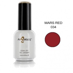 Ημιμόνιμο επαγγελματικό βερνίκι Angelacq 15 ml - Mars red 034