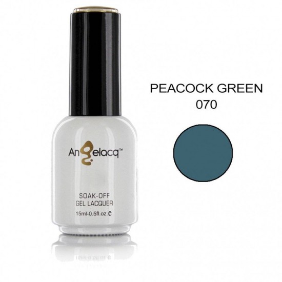 ΗΜΙΜΟΝΙΜΟ ΕΠΑΓΓΕΛΜΑΤΙΚΟ ΒΕΡΝΙΚΙ ANGELACQ 15ML - 0.5FL.OZ PEACOCK GREEN 070 NY-AN070