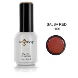 ΗΜΙΜΟΝΙΜΟ ΕΠΑΓΓΕΛΜΑΤΙΚΟ ΒΕΡΝΙΚΙ ANGELACQ 15ML - 0.5FL.OZ PERLE SALSA RED 109 NY-AN109