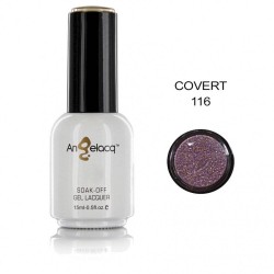  Ημιμόνιμο επαγγελματικό βερνίκι Angelacq 15 ml - Glitter covert 116