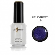 Ημιμόνιμο επαγγελματικό βερνίκι Angelacq 15 ml - Glitter Heliotrope 124