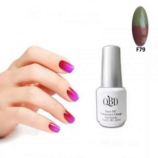 QBD EASY-OFF TEMPERATURE CHAGE GEL POLISH F79 15ML NY-QBDF79