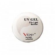 BUILDER GEL 3 IN 1 VICKY NAIL UV 15 GR CLEAR NY-VN-001