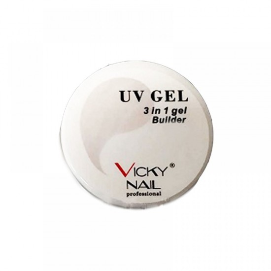 BUILDER GEL 3 IN 1 VICKY NAIL UV 15 GR CLEAR NY-VN-001