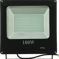 LED SLIM ΠΡΟΒΟΛΕΑΣ ΕΞΩΤΕΡΙΚΟΥ ΧΩΡΟΥ ΑΔΙΑΒΡΟΧΟΣ IP66 100W PR-IP661-1