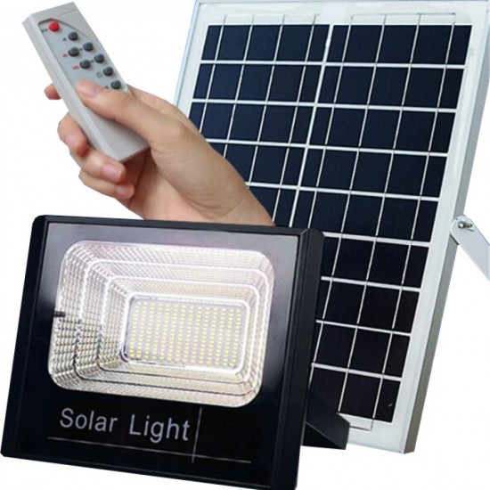 ΗΛΙΑΚΟΣ ΠΡΟΒΟΛΕΑΣ SOLAR 100W ΑΔΙΑΒΡΟΧΟΣ IP67 ΜΕ ΤΗΛΕΚΟΝΤΡΟΛ OEM PR-JD-8800