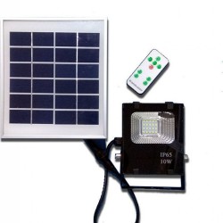 ΗΛΙΑΚΟΣ ΠΡΟΒΟΛΕΑΣ SLIM SOLAR 10W ΑΔΙΑΒΡΟΧΟΣ IP66 ΜΕ ΤΗΛΕΚΟΝΤΡΟΛ PR-WW1150