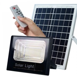 ΗΛΙΑΚΟΣ ΠΡΟΒΟΛΕΑΣ ΕΞΩΤΕΡΙΚΟΥ ΧΩΡΟΥ SOLAR LIGHT 300W ΜΕ ΤΗΛΕΧΕΙΡΙΣΤΗΡΙΟ ΚΑΙ ΕΛΕΓΧΟ ΦΩΤΙΣΜΟΥ PR-XJ-78300