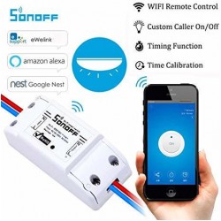 Sonoff Basic Smart Ενδιάμεσος Διακόπτης Wi-Fi σε Λευκό Χρώμα