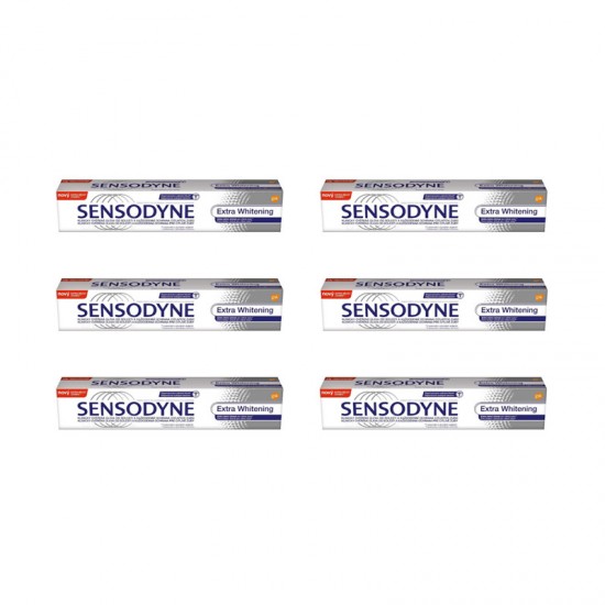 Οδοντόκρεμα Sensodyne Extra Whitening 6 τμχ 75ml SEN-5054563039774-6P