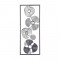 Μεταλλικό Διακοσμητικό Τοίχου Λουλούδια 25 x 3 x 61 cm Atmosphera 148279C