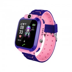 Παιδικό Ρολόι με GPS και Υποδοχή για Κάρτα SIM Χρώματος Ροζ Q12 SPM Q12-Pink