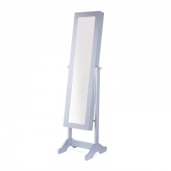 Κοσμηματοθήκη Μπιζουτιέρα 156 x 41 x 37 cm με Ολόσωμο Καθρέπτη και LED Φωτισμό Hoppline HOP1001256-1