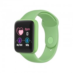 Smartwatch Y68S με Μετρητή Καρδιακών Παλμών Χρώματος Πράσινο SPM Y68S-Green