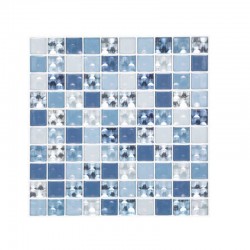 Σετ Διακοσμητικά Αυτοκόλλητα Τοίχου Πλακάκια 25.5 x 25.5 cm 2 τμχ Χρώματος Μπλε Atmosphera 150408-Blue