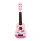 Ακουστική Παιδική Ξύλινη Κιθάρα με 6 Χορδές 17.5 x 5 x 53 cm Ecotoys FO18-Pink