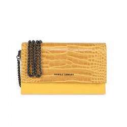 Γυναικεία Τσάντα Ώμου Χρώματος Κίτρινο Laura Ashley Dudley - Croco 651LAS1759