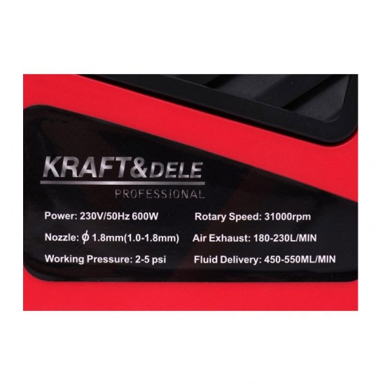 Ηλεκτρικό Πιστόλι Βαφής 600 W Kraft&Dele KD-1654