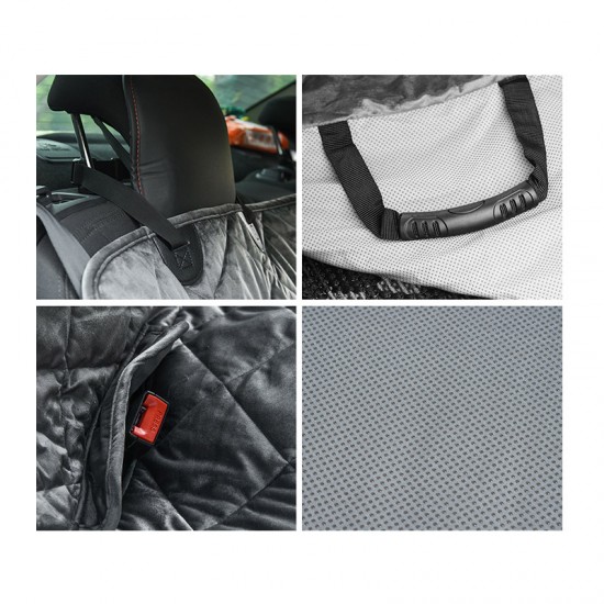 Βελούδινο Προστατευτικό Κάλυμμα Αυτοκινήτου για Κατοικίδια 160 x 145 cm PawHut D00-137