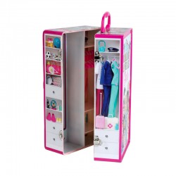 Ντουλάπα Ρούχων Barbie με Κρεμάστρες Klein 5801