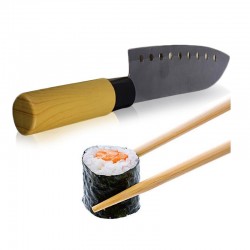 Σετ Σερβιρίσματος Sushi με 2 Ζευγάρια Chopsticks 2 Στηρίγματα 1 Μπολ 1 Μαχαίρι και 1 Σουπλά 7 τμχ Bakaji 02815205