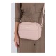 Δερμάτινη Γυναικεία Τσάντα Ώμου Χρώματος Ροζ Beverly Hills Polo Club 118 661BHP0150