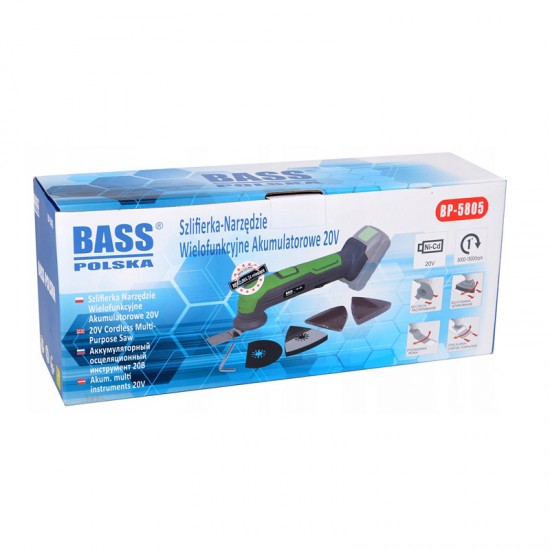 Πολυεργαλείο Χειρός Μπαταρίας 20 V Bass Polska BP-5805